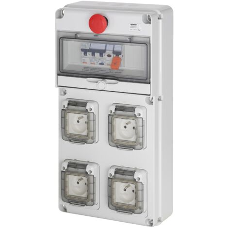 COFFRET 4PC 230V 16A+DD30MA+AU GEWISS FR60225N