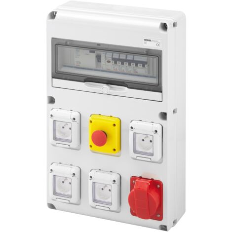 COFFRET 4x230V-16A+1XTRI400V-32A+AU GEWISS FR60232N