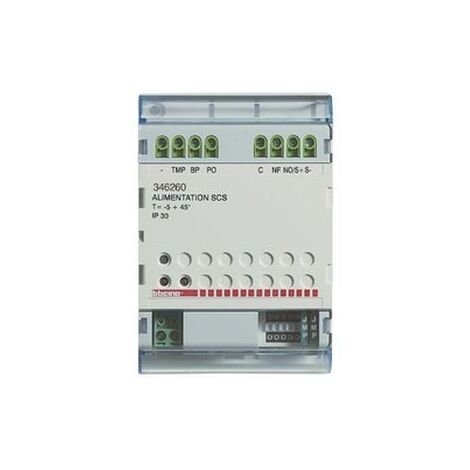Relais BUS pour cde d’ouverture ou gâche 12 Vcc pour automatismes BTICINO 346260 (1/3)