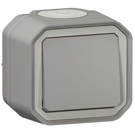 POUSSOIR ÉTANCHE EN SAILLIE PLEXO LEGRAND ANTHRACITE 069790L