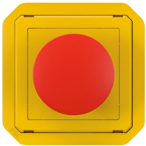 Coup de poing d'urgence - Composable - Jaune - Plexo - 069547L - Legrand
