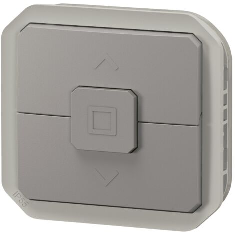 INTERRUPTEUR VR GRIS COMPO INTERRUPTEUR POUR VOLETS ROULANTS PLEXO COMPOSABLE GRIS LEGRAND 069538L