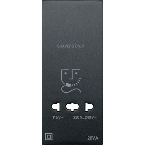 Enjoliveur M-Plan pour prise de rasoir anthracite SCHNEIDER MTN213514 (1/5)