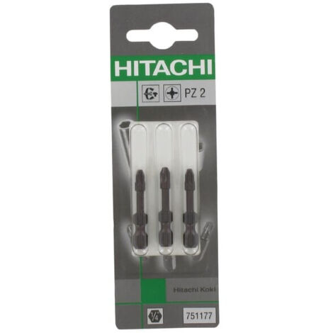 Embout Pozidriv® N°2 L.35 x3 viss.à choc HIKOKI 751177 (1/2)