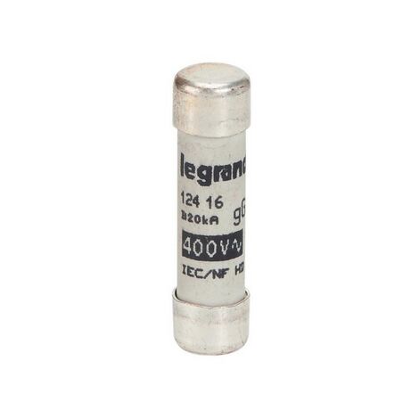 Cartouche industrielle cylindrique type gG 8x32mm avec voyant 16A LEGRAND 012416 (1/3)