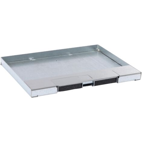 Couvercle métal revêtement inox pour boite de sol version affleurante 12 modules ou 18 modules LEGRAND 088104