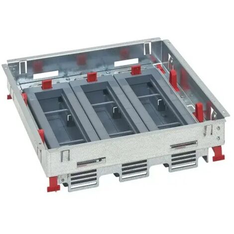 Kit support hauteur réglable pour boîte de sol prises en position horizontale 3 paniers de 8 modules LEGRAND 088022