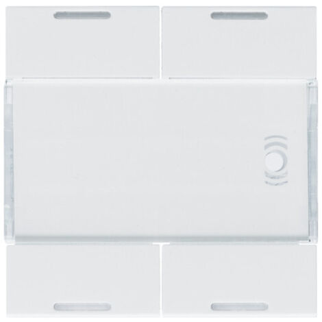 Enjoliveur 4 boutons poussoirs KNX gallery LED pure HAGER WXE314B