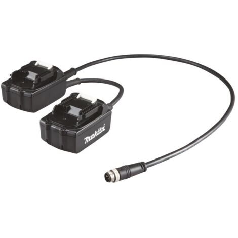 Adaptateur de batterie 2x18V pour pile BL36120A – Tension 36V – Compatible avec outils Makita – 1977183 (1/3)