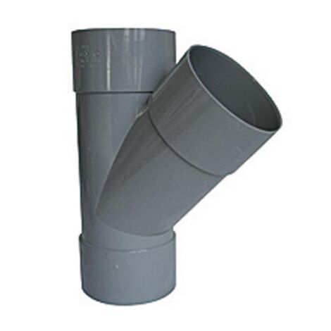 CULOTTE PVC A 45° POUR EVACUATION TRIPLE FEMELLE (1/2)