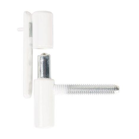 Fiche PVC sur platine à vis invisible – Diamètre 13 mm – Hauteur 53.2 mm – Finition chromée pour meubles – Otlav