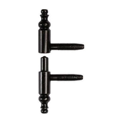 Fiche à visser nœuds à vases noire 13X88 mm – Finition zinguée pour fixation durable – Pour béton armé et bois dur – Otlav