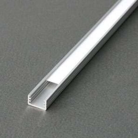 Vision-El – Profilé fin aluminium 1m – 9804 – Dimensions 12,2 x 7mm – Pour bandeaux LED – Fixation facile avec supports