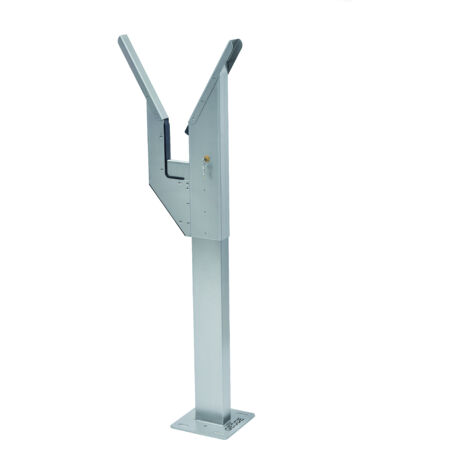Lyre de repos Inox avec vérrouillage 24VAC, pour barrière Brushless CAME 001FR2489