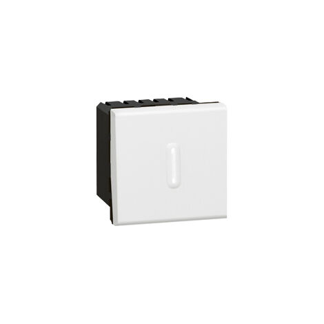 Interrupteur temporisé Mosaic 2 modules blanc LEGRAND 078420 (1/2)
