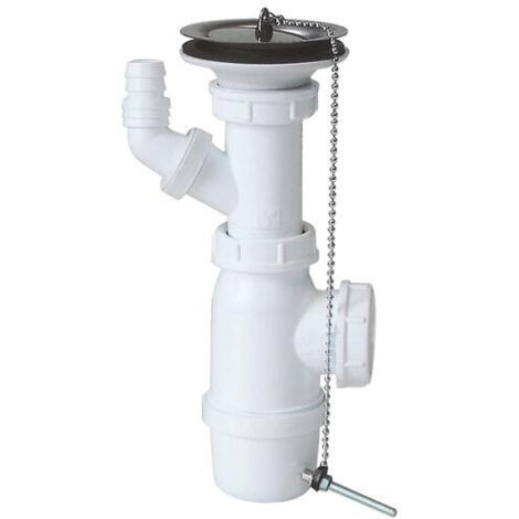 VIDAGE D'EVIER PLASTIQUE POUR 1 CUVE GRES (1/4)