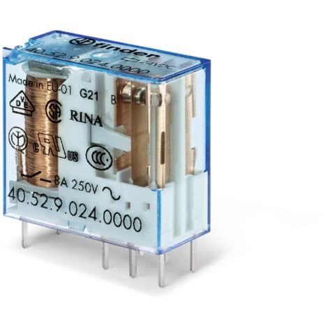 Relais circuit imprimé 2RT 8A 12V AC DC,bistable AgNi FINDER 405260120000PAC (1/2)