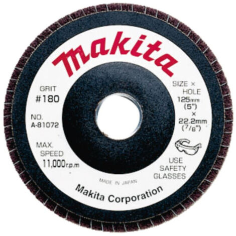 DISQUE DE DECAPAGE NOIR 180 MAKITA B-28999 (1/2)