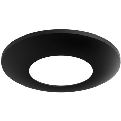 Collerette PD2/PD3 FP noir foncé brillant similaire RAL9005 LUXOMAT 93085 (1/2)