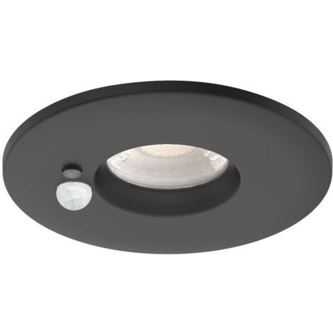 Aric – Spot encastrable noir 6W 3-CCT – Détecteur PIR réglable – Compatible RE2020 IP20/65 – 510lm 50° (1/5)