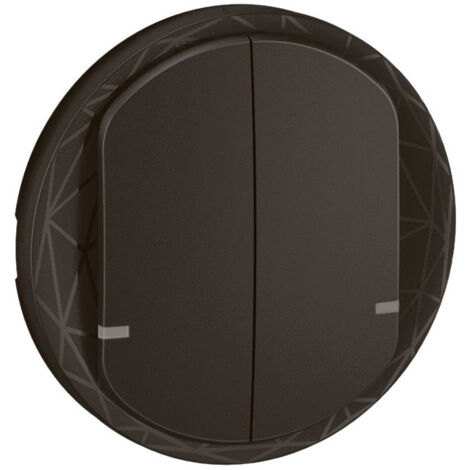 Enjoliveur interrupteur double Céliane with Netatmo Noir LEGRAND CN1415 (1/2)