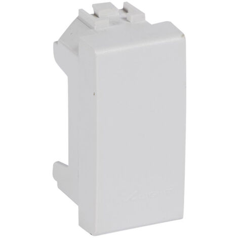 Obturateur avec bornes de repiquage Livinglight Blanc 2 modules BTICINO N4952 (1/2)