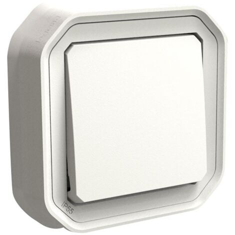 Interrupteur Vv Plexo Blanc étanchéité Et Robustesse Pour Extérieur/humidité - Legrand