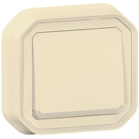 Legrand – Interrupteur ou va-et-vient Plexo complet encastré – Intensité 10A – Protection IP55 – Résistance IK08 – Finition sable