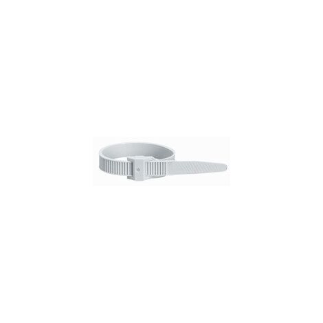100 Colliers Colson gris RAL7035 à denture extérieure largeur 9mm longueur 185mm LEGRAND 031870