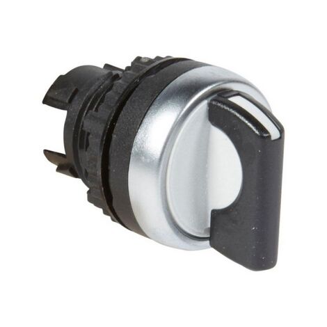 Bouton tournant non lumineux manette noire IP69 Osmoz composable 3 positions droite et gauche rappel centre 45° LEGRAND 023928 (1/2)