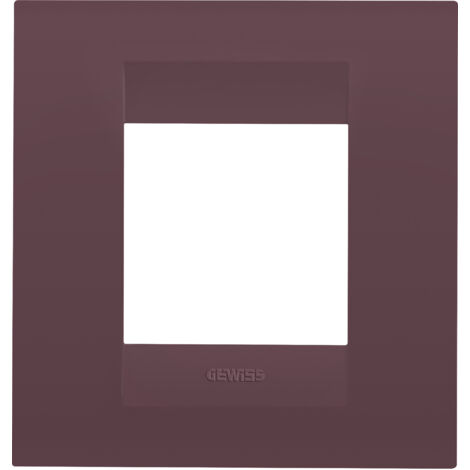PLAQUE GEO 2P ROUGE TOSCANE GEWISS GW16422VD (1/2)