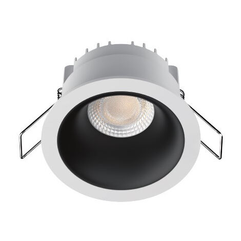 SPOT ENCASTRE REDA BL 6W CCT 3K-4K DIM COL. BLANCHE / REFL. NOIR AEROSPOT 158461 (1/2)