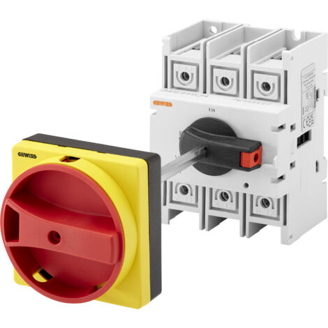 INTER-SECTIONNEUR 3P 100A COMMANDE RENV. URG. GEWISS GW70061 (1/2)