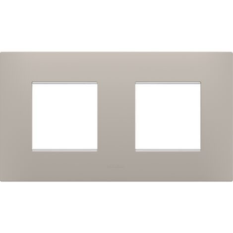 PLAQUE EGO 2+2P H SABLE FONCÉ GEWISS GW16023DS (1/2)