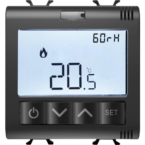 THERMOSTAT CON. ZIGBEE MES. D’HUM 2P NOI GEWISS GW12709 (1/2)