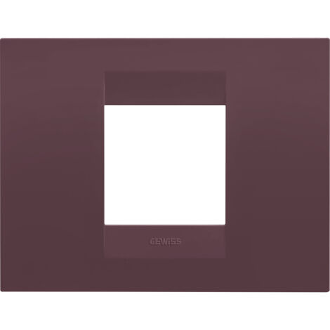 PLAQUE GEO RECT. 2P ROUGE TOSCANE GEWISS GW16402VD (1/2)