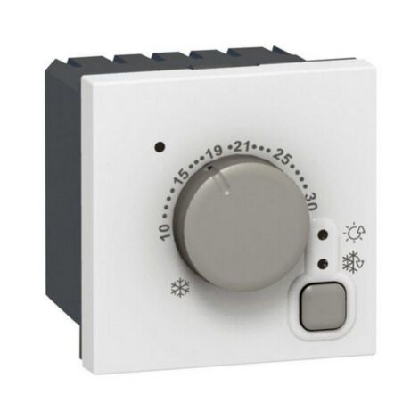 Legrand – Thermostat d'ambiance électronique 2 modules 230V – Précision de régulation 0,5°C – Pour planchers chauffants et plafonds rayonnants – Blanc RAL9003 (1/2)