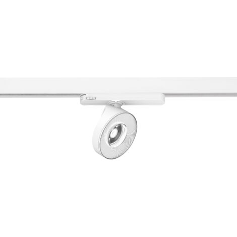 BOKEN Projecteur sur rail 3 allumages rond orientable et basculant CCT 3/4000K ARIC 51803 (1/2)