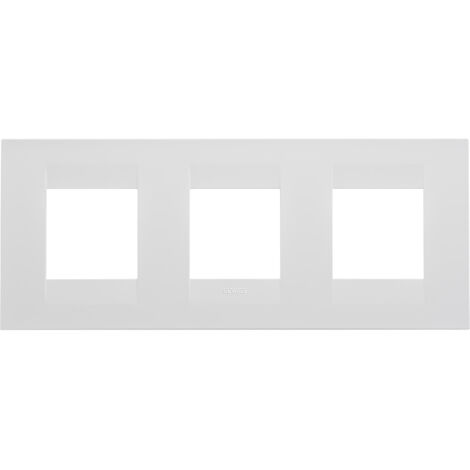 PLAQUE GEO 2+2+2P H BLANC SATIN GEWISS GW16426VW (1/2)
