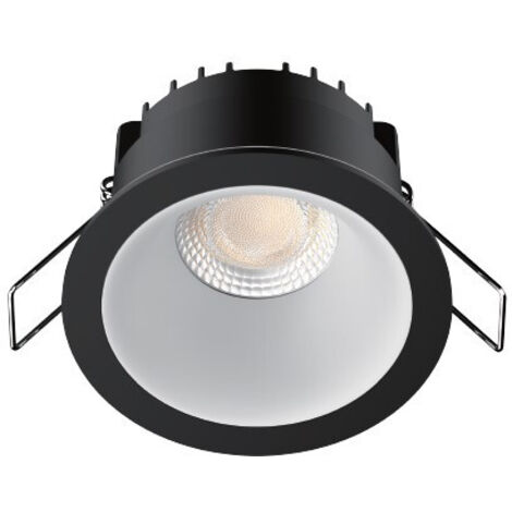 SPOT ENCASTRE REDA BL 6W CCT 3K-4K DIM COL. NOIRE / REFL. BLANC AEROSPOT 158416 (1/2)