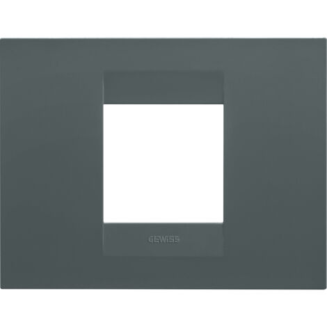 PLAQUE GEO RECTANGULAIRE 2P SARCELLE GEWISS GW16402VZ (1/2)