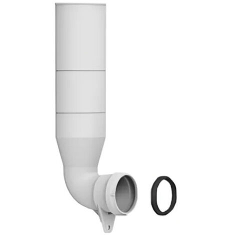 Siamp – Coude d'alimentation pour WC suspendus – Raccord en PVC – Installation facile avec joints inclus – Compatible bâti-chasse (1/6)