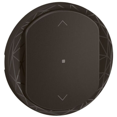 Legrand – Enjoliveur interrupteur/commande volet roulant Céliane with Netatmo noir – Montage à clipser – Résistance aux chocs IK04 – Usage intérieur uniquement (1/2)