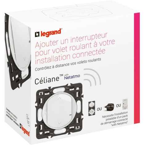 Commande De Volet Supplémentaire Legrand Céliane Sans Fil - Prêt à Poser, Blanc