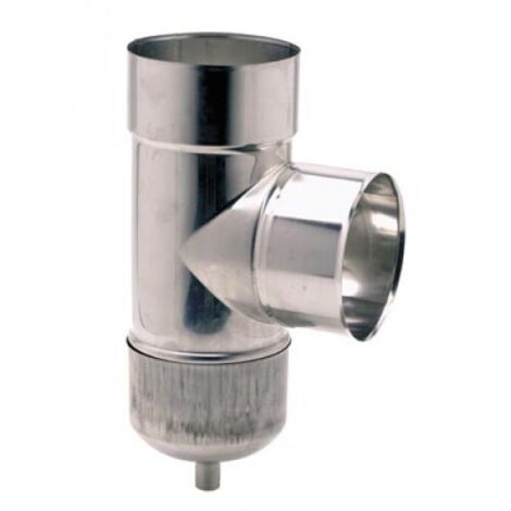 Té de tubage équerre inox + purge TOLERIE EMAILLERIE NANTAISE 884080 (1/2)