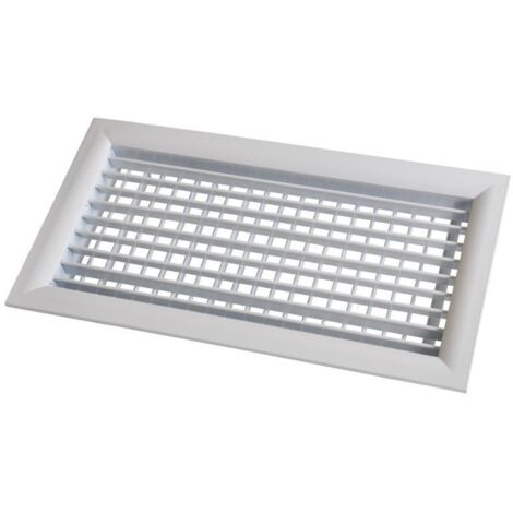 GRILLE DE SOUFFLAGE DOUBLE DEFLECTION ALUMINIUM BLANC MATE 300 X 100 MM BAILLINDUSTRIE DD300X100