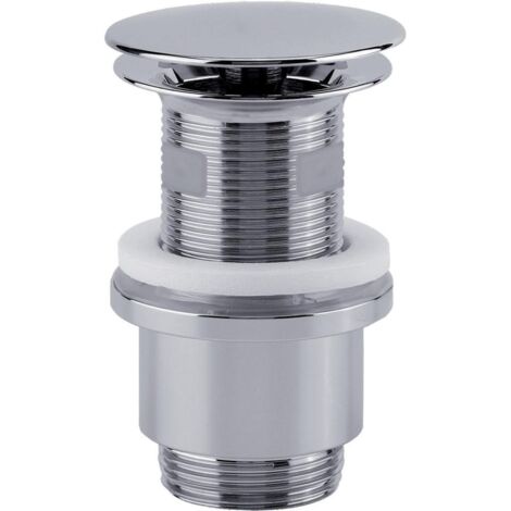Bonde universelle lavabo DIGICLIC clapet laiton chromé h 100 MM recoupable VALENTIN 12490000000