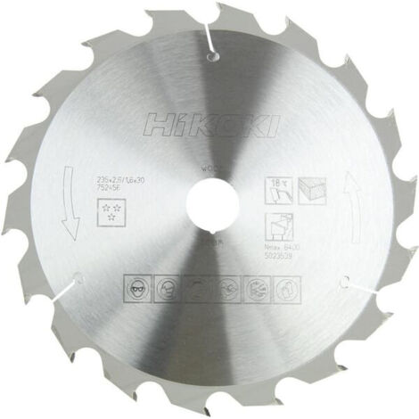 Lame Ø165 18 dents alés.20mm C6BUY HIKOKI 752480 (1/3)