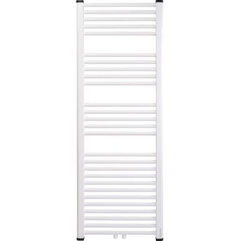 Atlantic – Sèche-serviette eau chaude vertical 844 W – Dimensions 1703 x 550 x 45 mm – Structure acier blanc brillant – Raccordement ½”