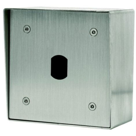 Aiphone – Cadre saillie pour lecteur Vigik inox 2,5 mm – Résistant au vandalisme – Compatible modèles UGVBA DGM1 T25 – VBST25